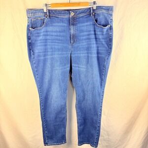 J. Jill Denim High Rise Straight Leg Medium Wash Jeans Size 24R